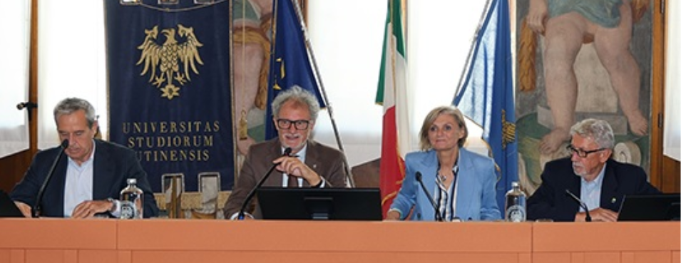 Da sinistra Agostino Chisari, Angelo Montanari, Renata Kodilja, Giorgio Germani